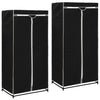Vaatekaapit 2 kpl musta 75x50x160 cm