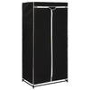Vaatekaapit 2 kpl musta 75x50x160 cm