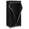 Vaatekaapit 2 kpl musta 75x50x160 cm