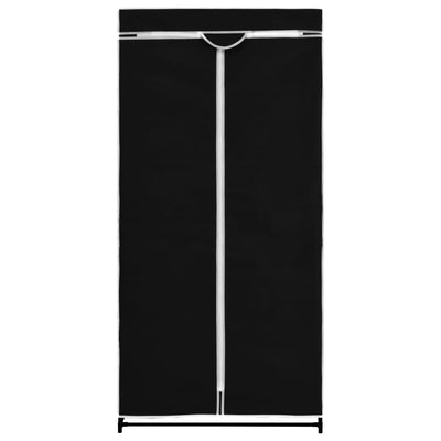 Vaatekaapit 2 kpl musta 75x50x160 cm