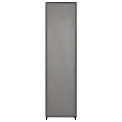 Harmaa vaatekaappi Proica 175x45x170cm (4 lokerolla)