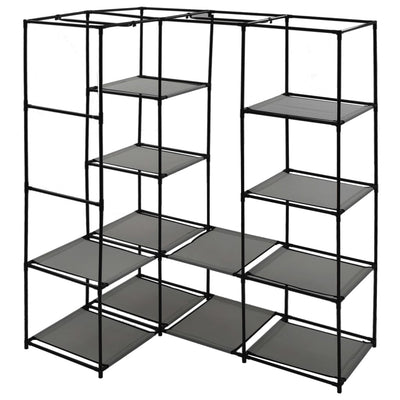 Harmaa kulmavaatekaappi Voiniceni 130x87x169cm