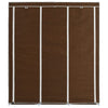 Vaatekaappi lokeroilla ja tangoilla kangas 150x45x175 cm ruskea