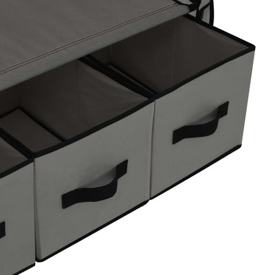 Harmaa vaatekaappi Vencelino 87x49x159cm (kangas)