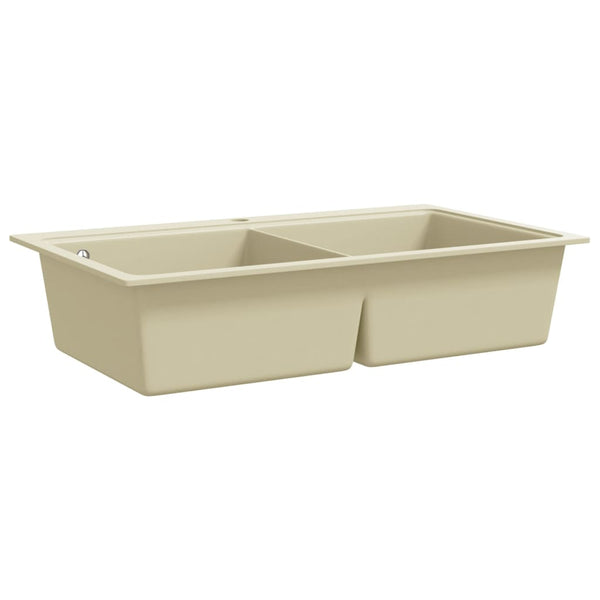 Tuplapesuallas beige graniittia keittiön käyttöön