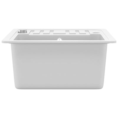 Valkoinen keittiön pesuallas Renati (graniitti)