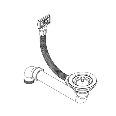 Beige keittiön pesuallas Aronia pyöreä (graniitti)