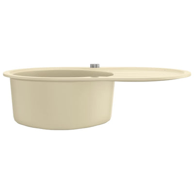 Keittiön pesuallas graniitti ovaali beige
