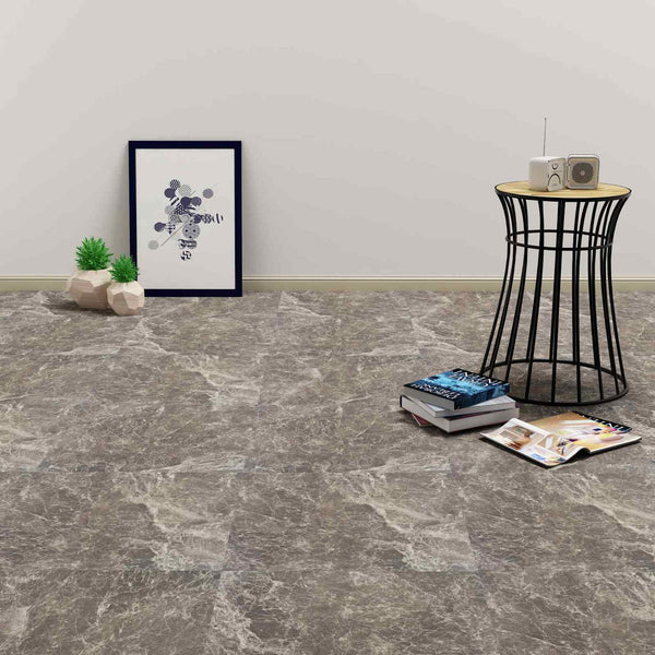 Lattialankut Musta 5,11 m² 55 kpl Polyvinyylikloridi