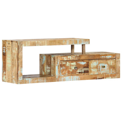 TV-taso 120x30x40 cm kierrätetty puu