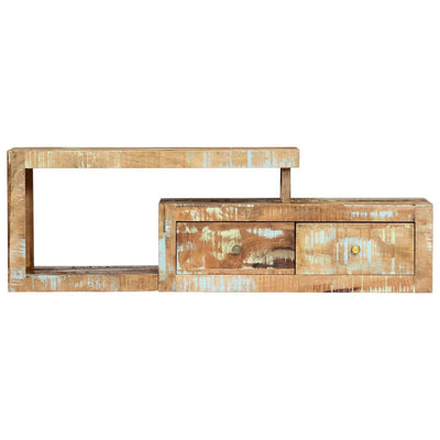 TV-taso 120x30x40 cm kierrätetty puu