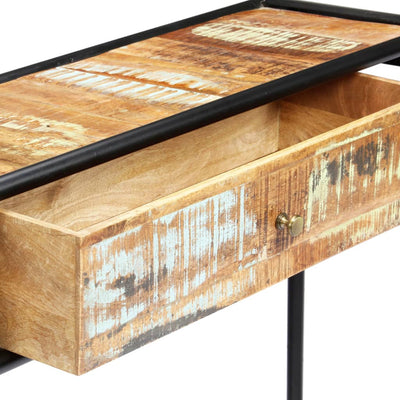 Konsolipöytä 118x30x75 cm kierrätetty puu
