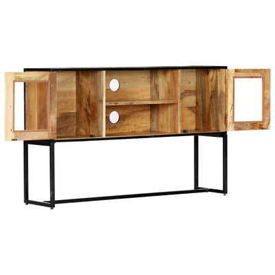 TV-taso 120x30x75 cm täysi kierrätetty puu