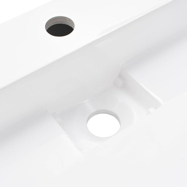 Valkoinen pesuallas Ettore 100x46x11cm (mineraali-/marmorivalu)