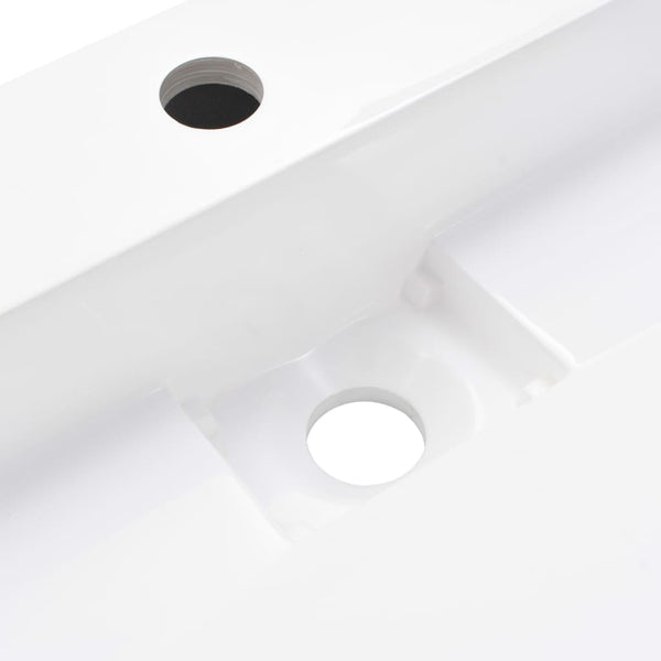 Valkoinen pesuallas Ettore 120x46x11cm (mineraali-/marmorivalu)