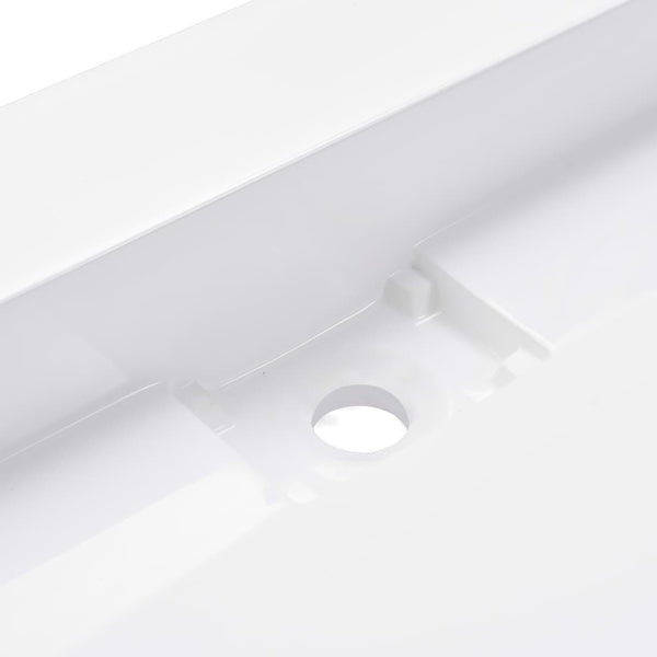 Valkoinen pesuallas Ettore 120x46x11cm (mineraali-/marmorivalu)