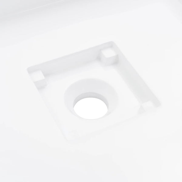 Valkoinen pesuallas Ettore 50x50x12,3cm (mineraali-/marmorivalu)