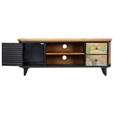 TV-taso 120x30x45 cm täysi kierrätetty puu