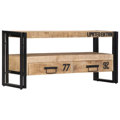 TV-taso 100x30x45 cm täysi mangopuu