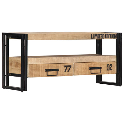 TV-taso 100x30x45 cm täysi mangopuu