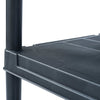 Varastohyllyt 5 kpl muovi 60x30x138 cm musta