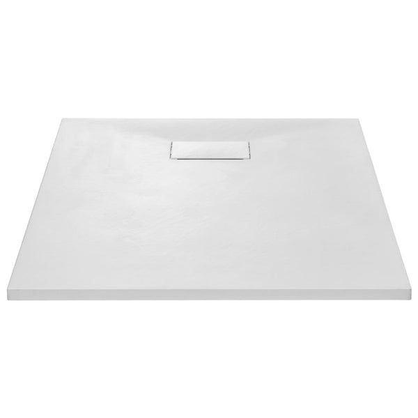 Valkoinen suihkualusta Haidar 100x80cm (smc)