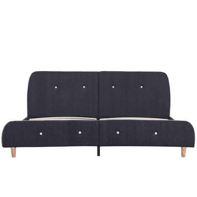 Tummanharmaa sängynrunko Gradea 150x200cm