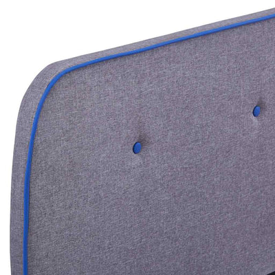 Vaaleanharmaa sängynrunko Gradea 150x200cm (kangas)