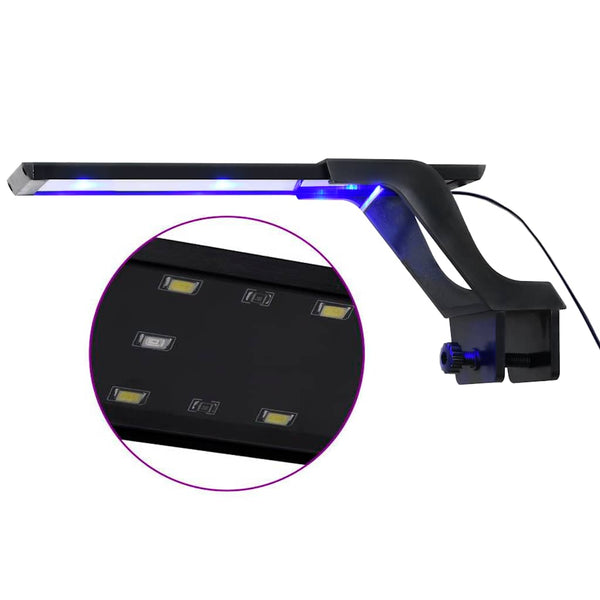 Akvaarion LED-valo kiinnittimillä 25-45 cm sininen ja valkoinen