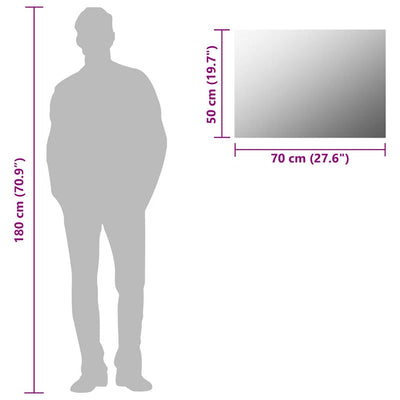 Kehyksetön peili Gavil 70x50cm (lasi)