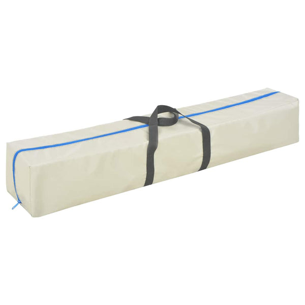 Täytettävä voimistelumatto pumpulla 400x100x10 cm PVC sininen
