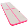 Täytettävä voimistelumatto pumpulla 500x100x10 cm PVC pinkki