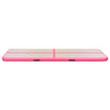 Täytettävä voimistelumatto pumpulla 500x100x10 cm PVC pinkki