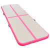 Täytettävä voimistelumatto pumpulla 700x100x10 cm PVC pinkki
