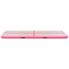 Täytettävä voimistelumatto pumpulla 700x100x10 cm PVC pinkki