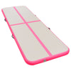 Täytettävä voimistelumatto pumpulla 800x100x10 cm PVC pinkki
