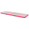 Täytettävä voimistelumatto pumpulla 800x100x10 cm PVC pinkki