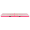 Täytettävä voimistelumatto pumpulla 800x100x10 cm PVC pinkki