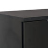 Senkki korkeakiiltoinen musta 71x35x80 cm lastulevy