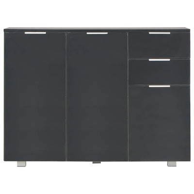 Senkki korkeakiilto musta 107x35x80,5 cm