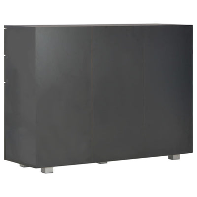 Senkki korkeakiilto musta 107x35x80,5 cm