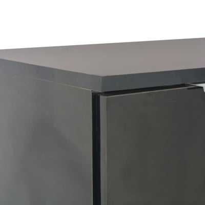 Senkki korkeakiilto musta 107x35x80,5 cm