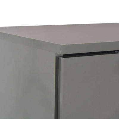 Senkki korkeakiilto harmaa 107x35x80,5 cm