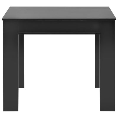 Jatkettava ruokapöytä korkeakiilto musta 175x90x75 cm