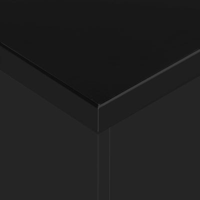 Jatkettava ruokapöytä korkeakiilto musta 175x90x75 cm
