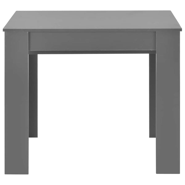 Jatkettava ruokapöytä korkeakiilto harmaa 175x90x75 cm