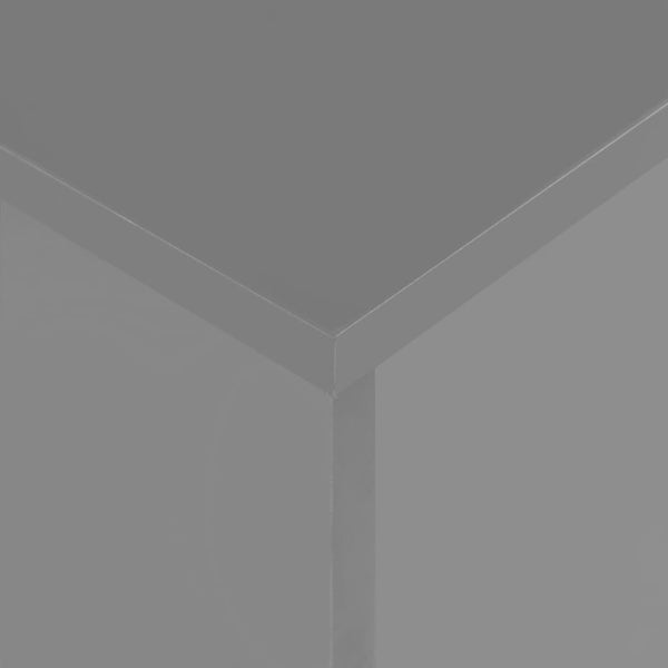 Jatkettava ruokapöytä korkeakiilto harmaa 175x90x75 cm
