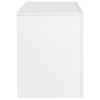TV-taso LED-valoilla korkeakiilto valkoinen 130x35x45 cm
