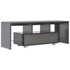 TV-taso LED-valoilla korkeakiilto musta 130x35x45 cm