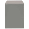 TV-taso LED-valoilla korkeakiilto harmaa 130x35x45 cm